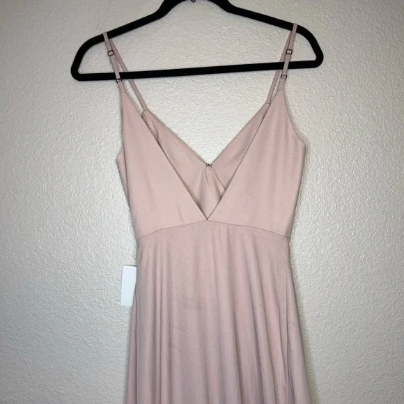SHOW ME YOUR MUMU Mariah Wrap Dress Dusty Blush Size XS NEW - Picture 9 of 13